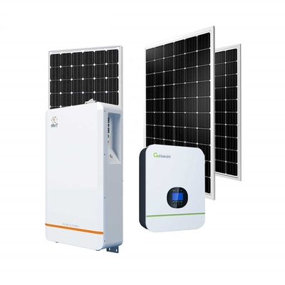 telhado residencial do painel solar do armazenamento 240Ah da bateria 10kw solar que monta sistemas