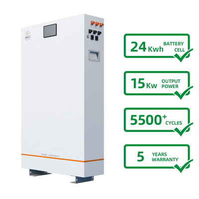 Bateria solar 24kwh do ciclo profundo alternativo Eco-amigável do armazenamento de energia do agregado familiar