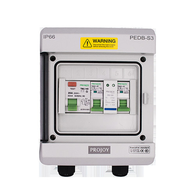 Sistema elétrico solar solar IP66 230V de caixa de distribuição da C.A. do ABS do policarbonato