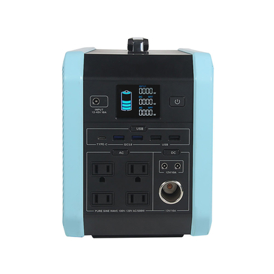 gerador solar portátil solar da bateria de lítio 220V do sistema 500W para 11.24KG de acampamento