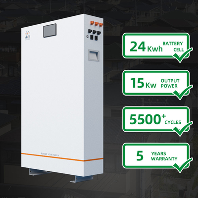 Bateria solar 24kwh do ciclo profundo recarregável popular do armazenamento de energia do agregado familiar