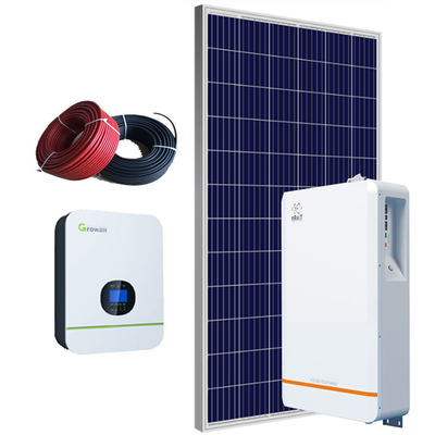 sistema solar solar do telhado sistema/480Ah do agregado familiar 51.2V para a casa 22.86Kg