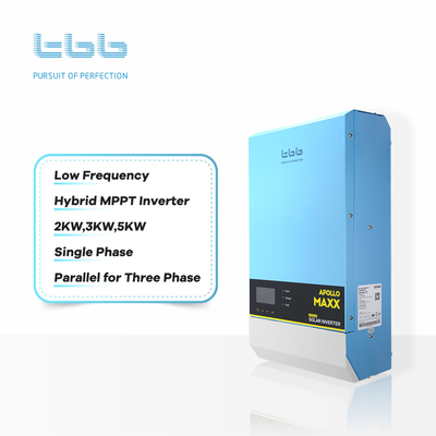 APOLLO MAXX Hybrid Solar Inverter 24V 48V 3kw 5kw 7kw 6kw 8kw com perseguidores de MPPT