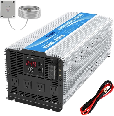 Inversor puro 1.5Amps da onda de seno de Giandel 4000W 24V com quatro tomadas da C.A.